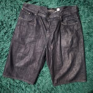 Vintage Rocawear Dark Wash Denim Shorts Size 42 Y2K Hip Hop